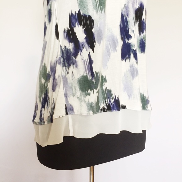 🍩Simply Vera Wang Top Sheer Hem - Picture 5 of 7